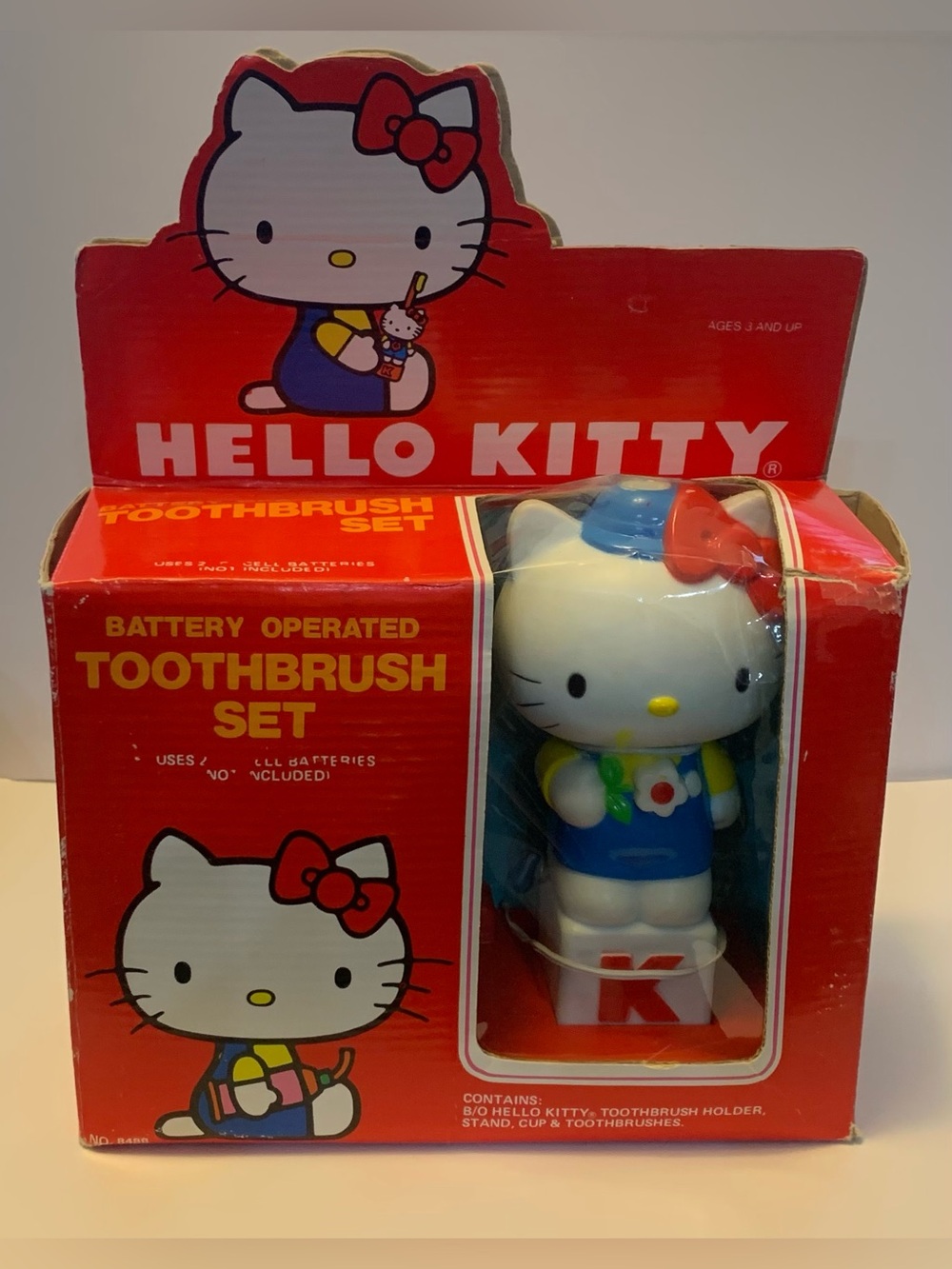 Vintage Hello Kitty Battery Operated Toothbrush Set